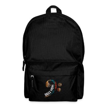Maman joue de la basse avec une clef de basse vintage - Sac à dos - noir - Devant