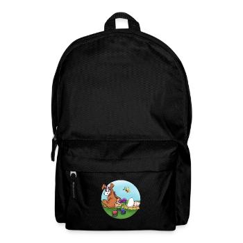 Osterhase - Rucksack - Schwarz - Vorne