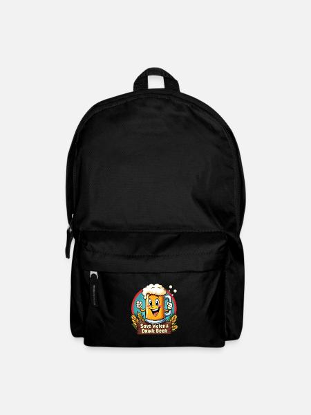 SAVE WATER DRINK BEER - Bierkrug - Rucksack - Schwarz