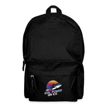 Weibliche Power-Snowboarderin - Rucksack - Schwarz - Vorne