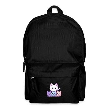 A cute and adorable cat drawing - Backpack - black - Front