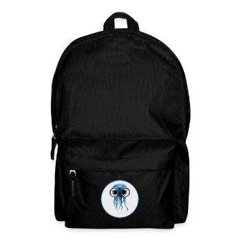 Qualle mit Taucherbrille - Rucksack - Schwarz - Vorne