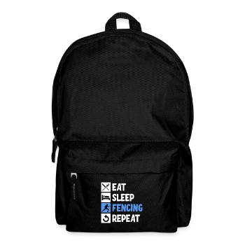 Fechten - Rucksack - Schwarz - Vorne