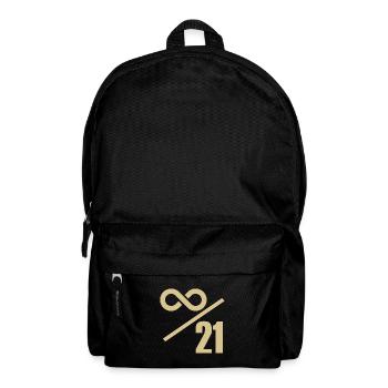 Bitcoin 21 Millionen Limit - Unendlich Wertvoll - Rucksack - Schwarz - Vorne