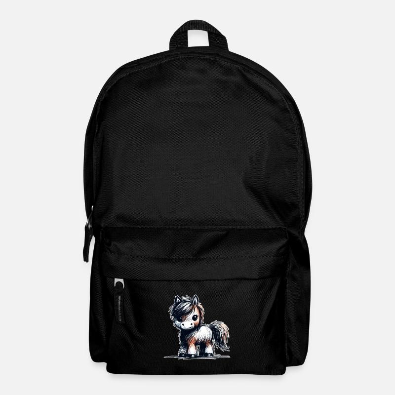 Pferdchen - Rucksack - Schwarz