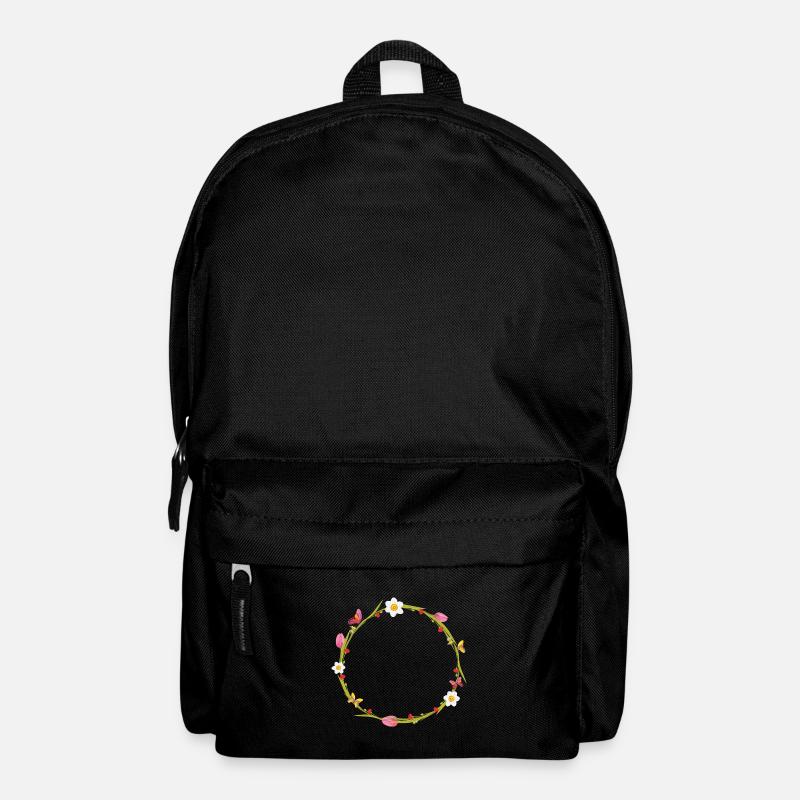 Frühlingskranz - Rucksack - Schwarz
