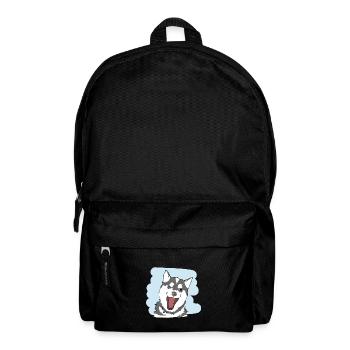 Conception d’illustration « Husky Kisses » - Sac à dos - noir - Devant