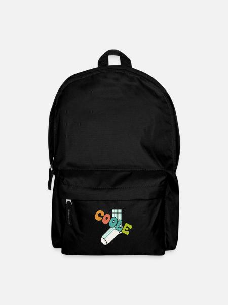 Coole Socke - lustiges Motivationsdesign - Rucksack - Schwarz