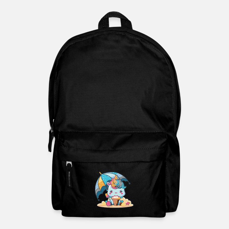 Einhorn-Essentials - Ein Muss für den Sommer - Rucksack - Schwarz