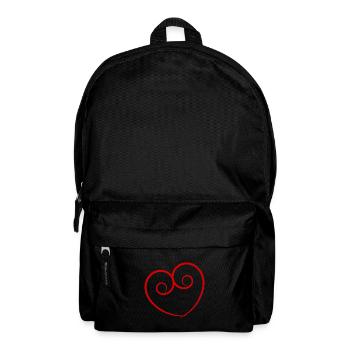 MOTHER's DAY. HAPPY MOTHER'S DAY. MOM. HEART - Backpack - black - Front