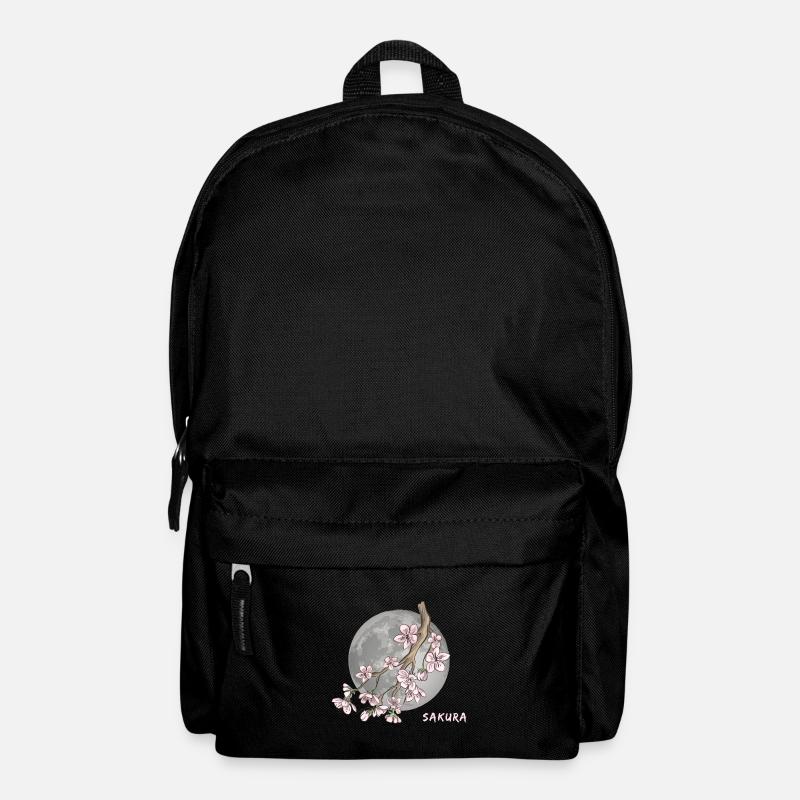 Sakura en fleurs de cerisier japonais - Sac à dos - noir