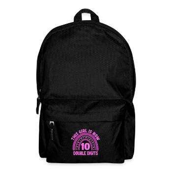 10th Birthday Girl - Backpack - black - Front