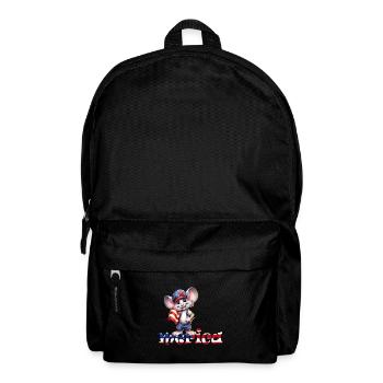 Maus Amerika Stars and Stripes Baseball 4. Juli - Rucksack - Schwarz - Vorne