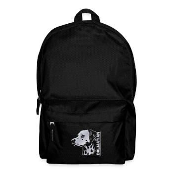 Dalmatian Portrait Zeichnung Kopf silber - Rucksack - Schwarz - Vorne