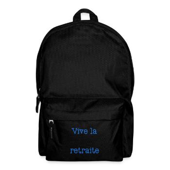 RETRAITE. RETRAITE. RETRAITEE. SENIOR. MAMIE. PAPY - Sac à dos - noir - Devant