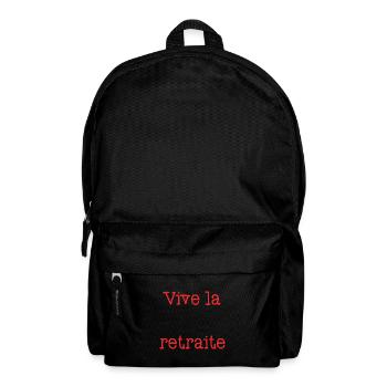 RETRAITE. RETRAITE. RETRAITEE. SENIOR. MAMIE. PAPY - Sac à dos - noir - Devant