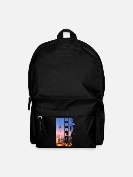 Berlin Deutschland Stadt Skyline Heimat Liebe - Rucksack - Schwarz