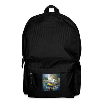Peace for the Ukrainians, stand with Ukraine - Backpack - black - Front