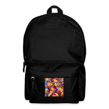 Psychedelic colorful fruits - Backpack - black - Front