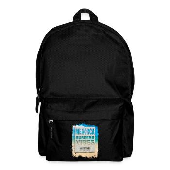 Menorca Spanien Sommer Sonne Strand Meer Palmen - Rucksack - Schwarz - Vorne