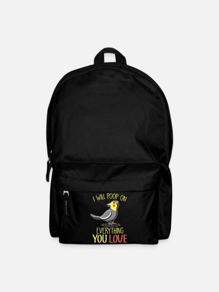 Nymphensittich - Rucksack - Schwarz