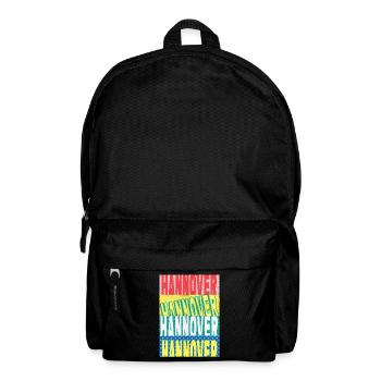 Hannover Deutschland Stadt Schrift Skyline Heimat - Rucksack - Schwarz - Vorne