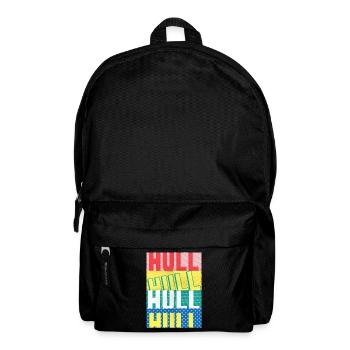 Hull England UK Stadt Schrift Skyline Heimat - Rucksack - Schwarz - Vorne