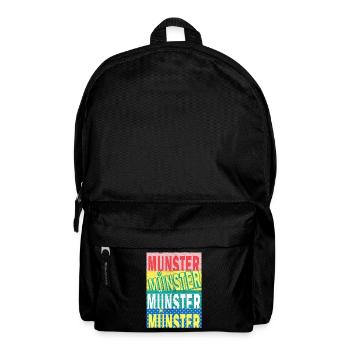 Münster Deutschland Stadt Schrift Skyline - Rucksack - Schwarz - Vorne