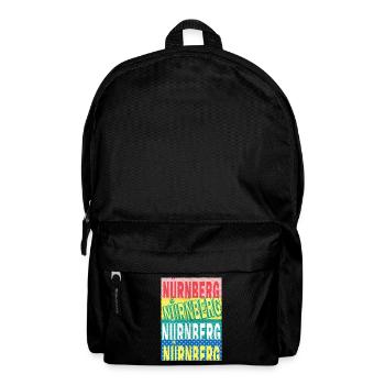 Nürneberg Deutschland Stadt Schrift Skyline - Rucksack - Schwarz - Vorne