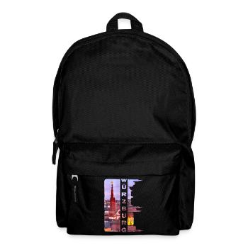 Würzburg Germany City Skyline Home Love - Backpack - black - Front