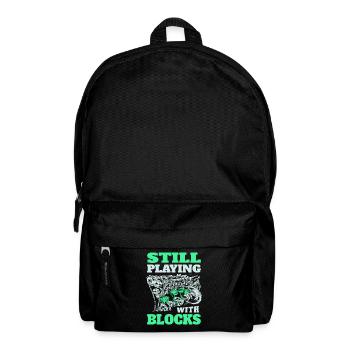 Je joue toujours avec les blocs moteurs - Sac à dos - noir - Devant