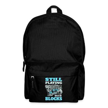 Je joue toujours avec les blocs moteurs - Sac à dos - noir - Devant