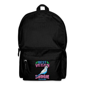 Wellensittich Mama - Rucksack - Schwarz - Vorne