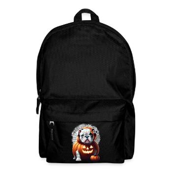 Bulldogge Halloween Hund HUNDE - Rucksack - Schwarz - Vorne