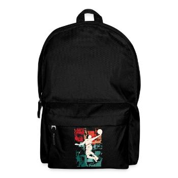 Basketball Basketballer Spieler Fan Vintage Retro - Rucksack - Schwarz - Vorne