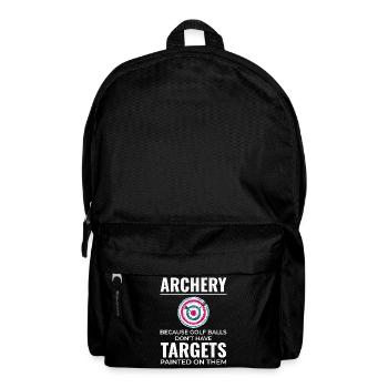 Tir à l’arc Cibles Archer Bullseye Tir Sport - Sac à dos - noir - Devant