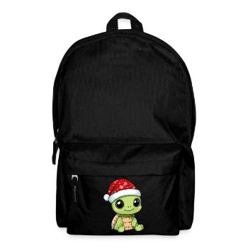 Turtle Christmas Cute Cute Christmassy - Backpack - black - Front