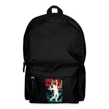 Tennis Tennis Player Player Vintage Retro Colorful - Backpack - black - Front
