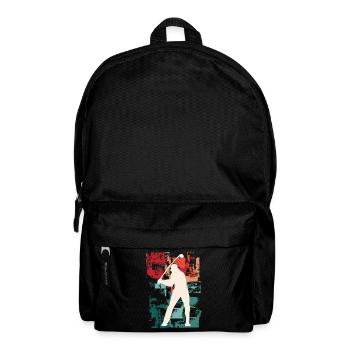 Golf Golfen Golfspieler Sport Hobby Club Vintage - Rucksack - Schwarz - Vorne