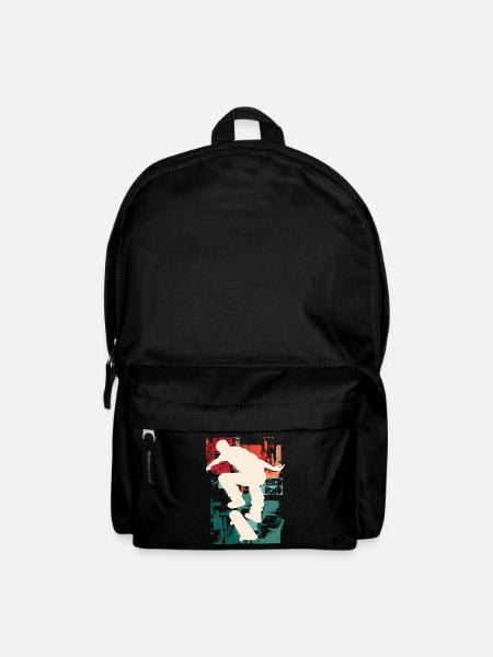 Skateboarding Skate Skater Skateboard Sk8 Vintage - Sac à dos - noir