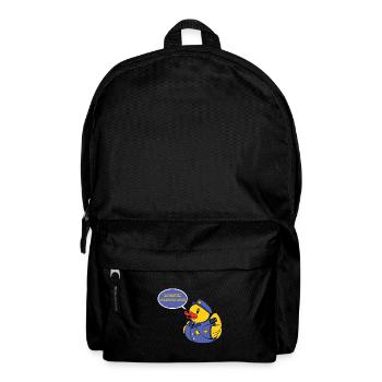 Ente Badewanne Entspannung - Rucksack - Schwarz - Vorne