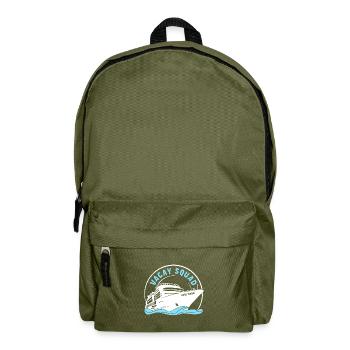 Vacay Squad Familienurlaub - Rucksack - Olivgrün - Vorne