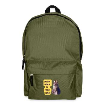 Miaou jusqu’à votre impression d’art King - Sac à dos - vert olive - Devant