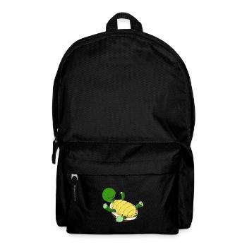 Schildkröte auf dem Rücken - Rucksack - Schwarz - Vorne
