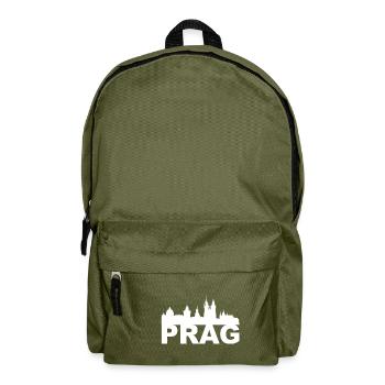Prag Prague Tschechien Skyline Hauptstadt Geschenk - Rucksack - Olivgrün - Vorne