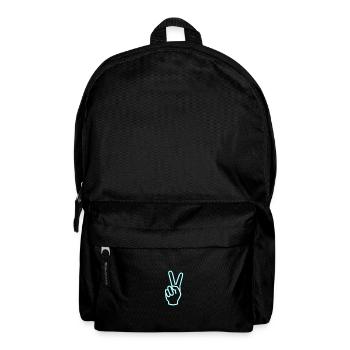 Victory sign icon - Backpack - black - Front