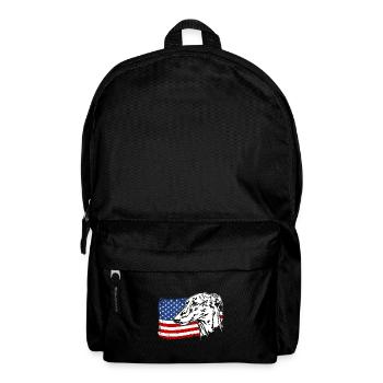 Galgo Español America Flag Dogs Wilsigns - Backpack - black - Front