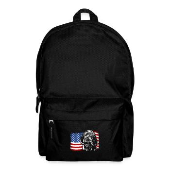 Spinone Italiano America Flag Dog Dogs Wilsigns - Backpack - black - Front
