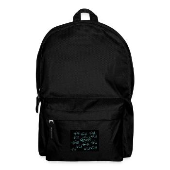 Cooles Haifisch Design für Sommer - Rucksack - Schwarz - Vorne