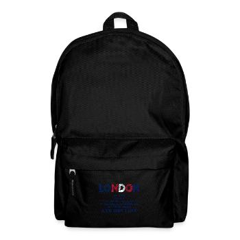 London Gift Idea England United Kingdom Funny - Backpack - black - Front